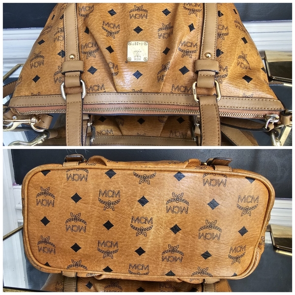 MCM Visetos Cognac Handbag/Shoulder bag Brown - Picture 10 of 13